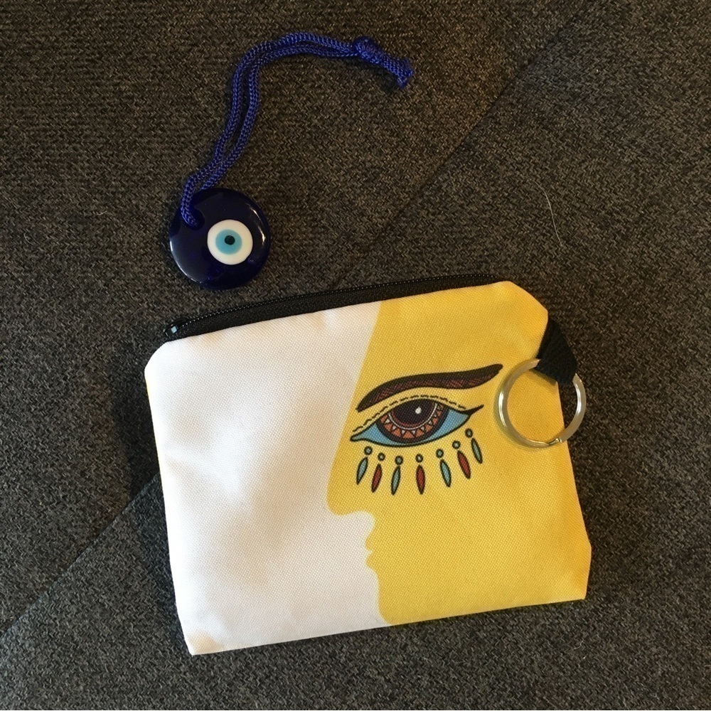 Evil Eye Bundle - Charm + Coin Purse (YELLOW)